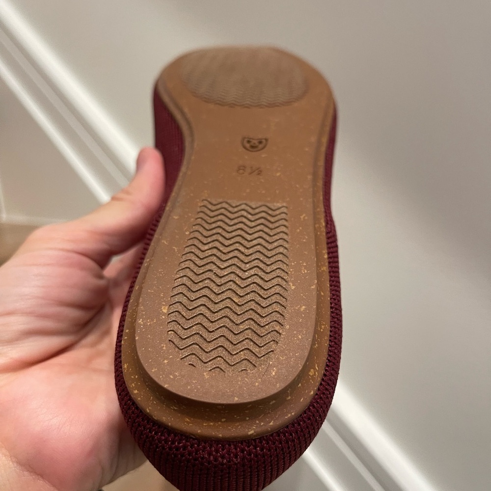 Rothy’s The Double Buckle Mary Jane Cabernet Burgundy Size 8.5 New NWOB Flats - Picture 12 of 16